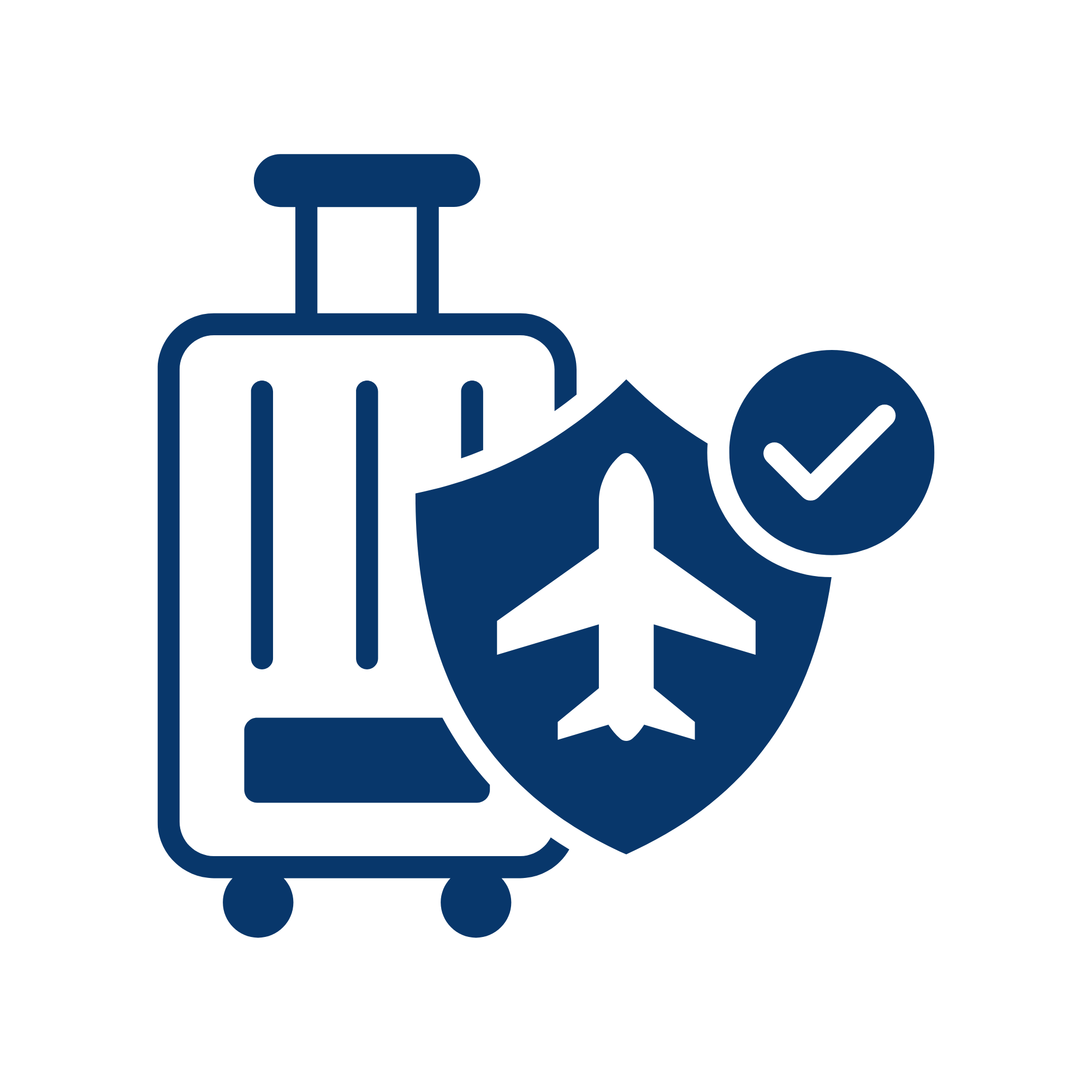 security and safety tour travel icon