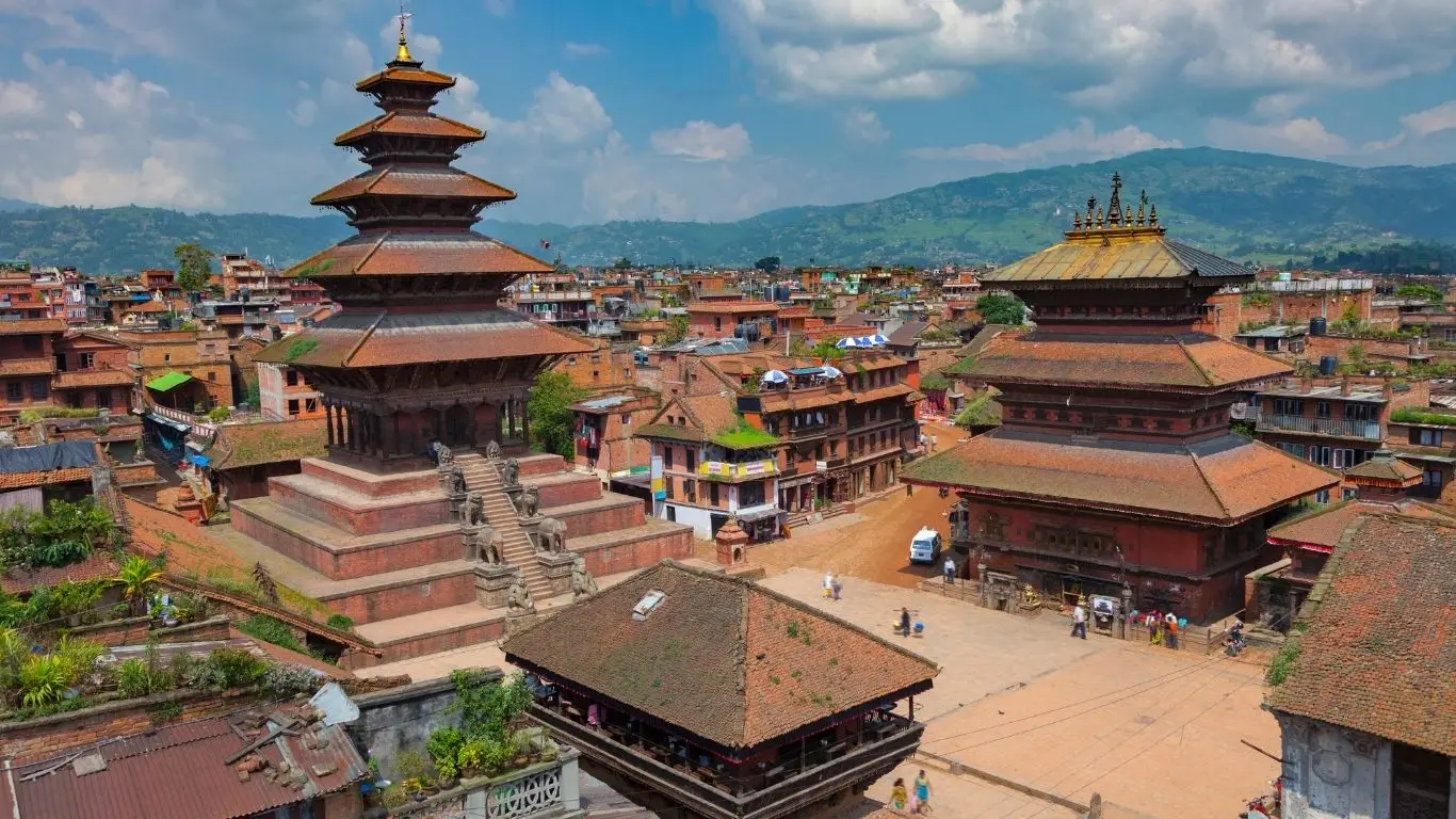 Himalayan landscape in Nepal